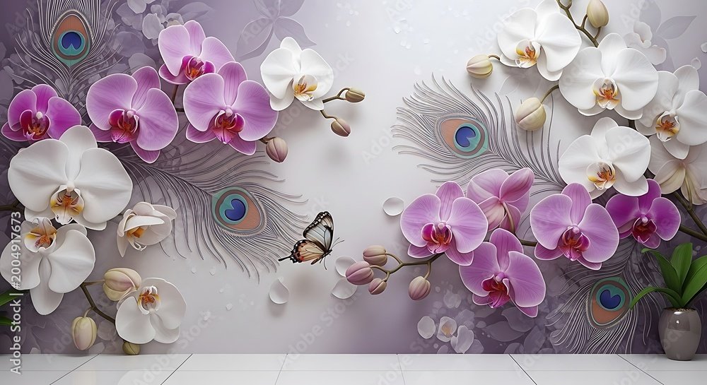 Cherry Blossom Background with Butterfly on Peacock Feather, Bokeh Lighting: The Epitome of Soft Romantic Luxury 2026