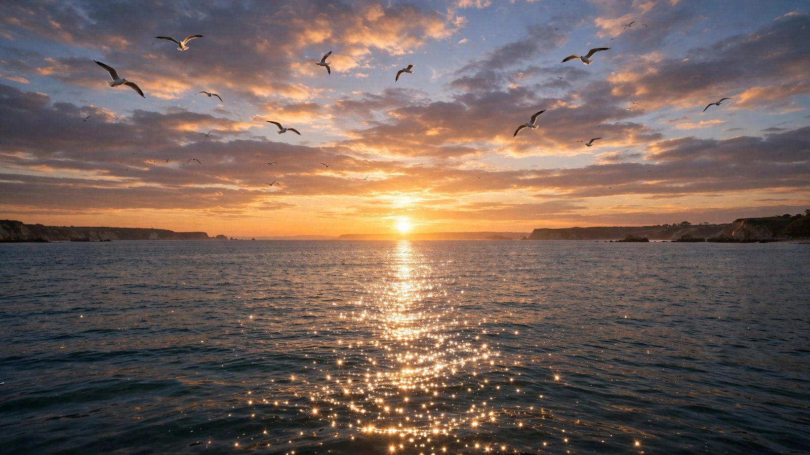 Ocean Sunset Wallpaper 5 – The Sun's Path