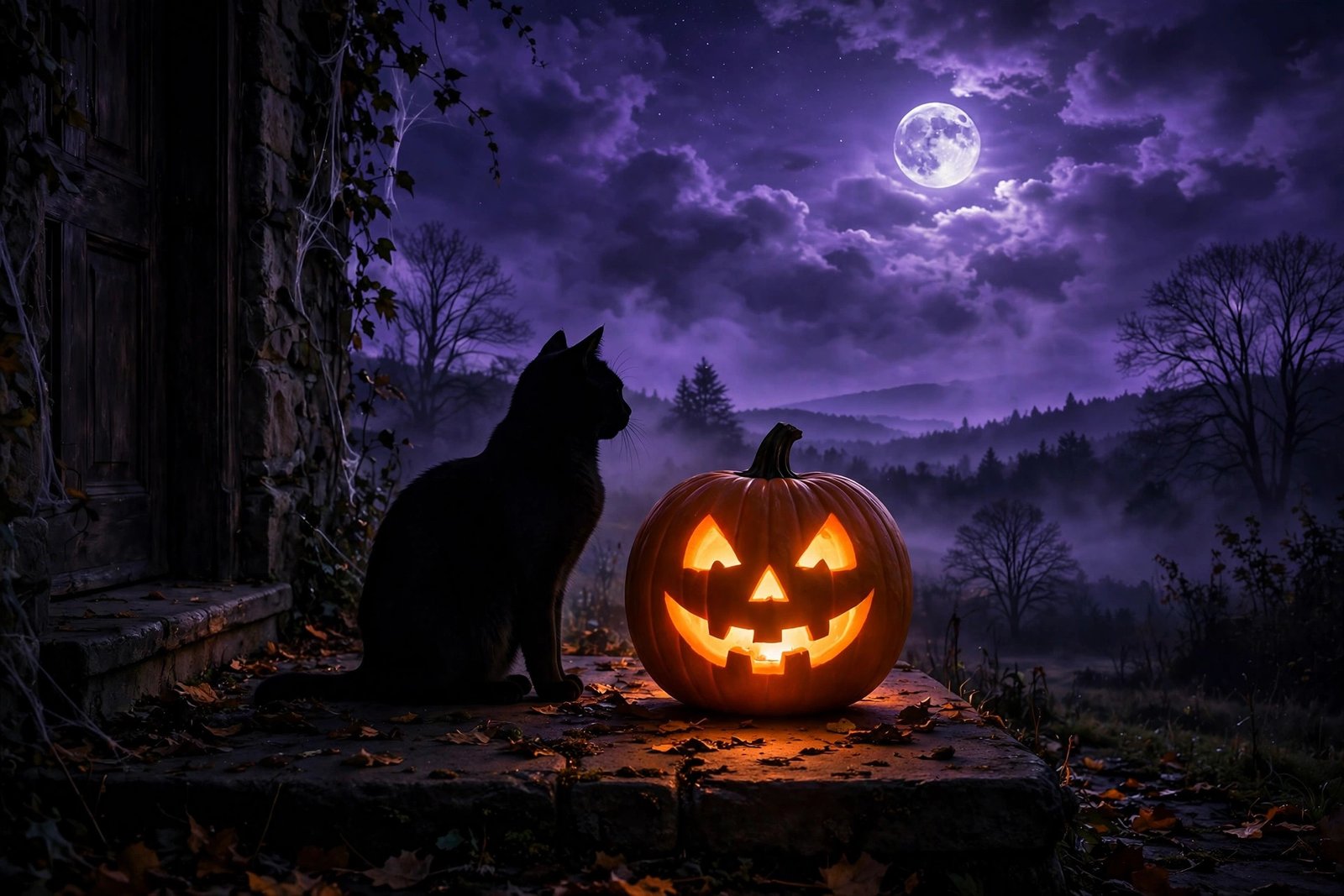 The Cat and the Pumpkin