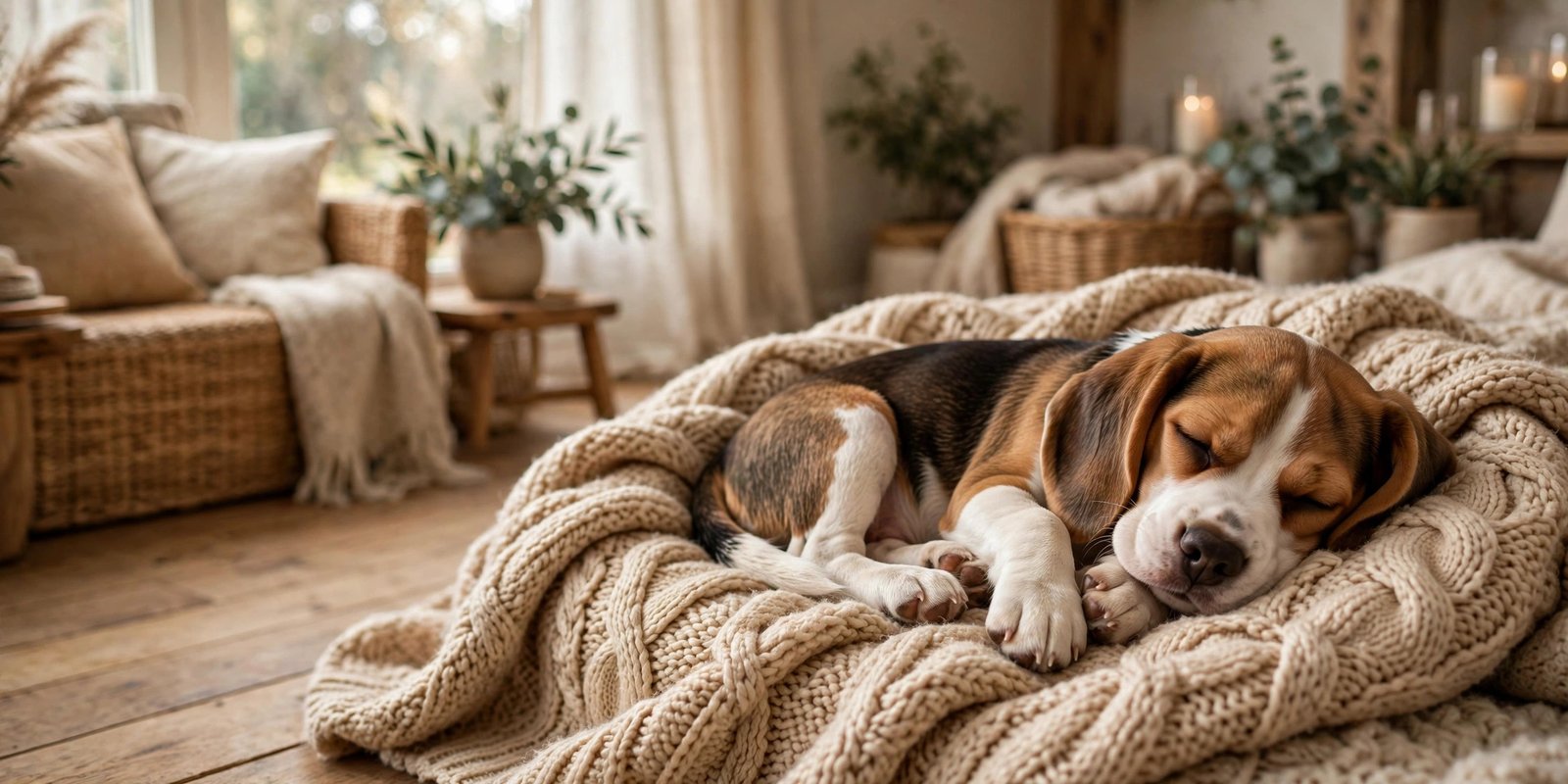 Sleepy Beagle Puppy