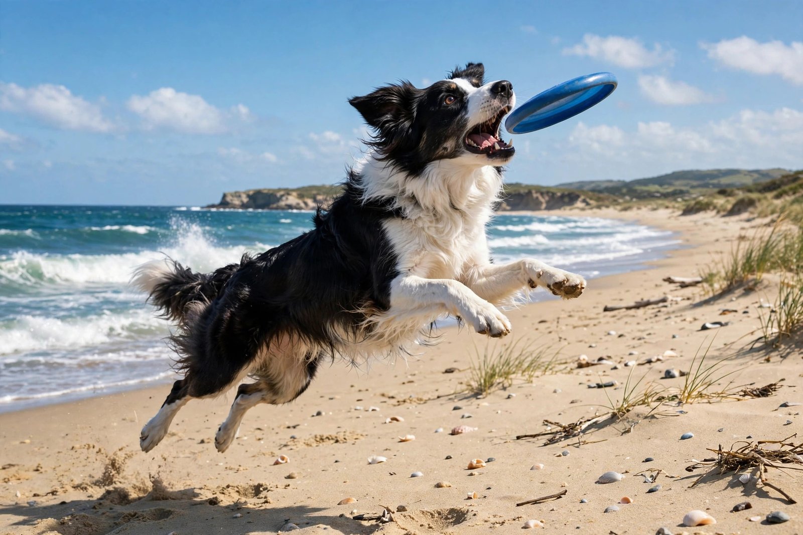 Border Collie at the Beach